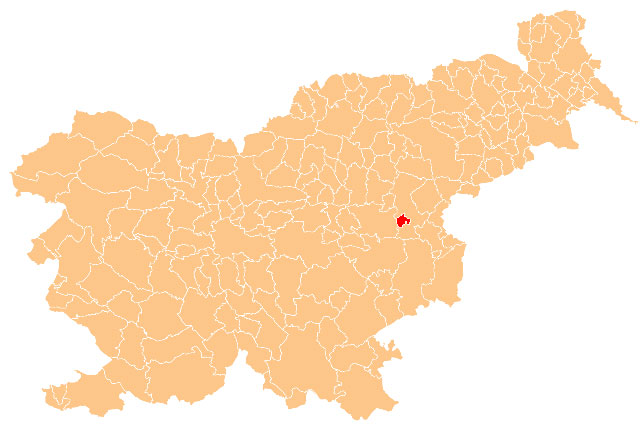 Občina Dobje Dobje - karta
