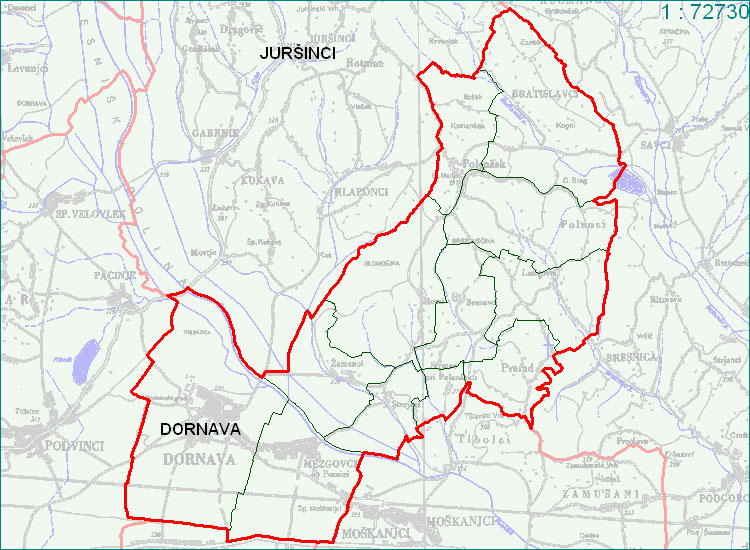 Dornava - zemljevid