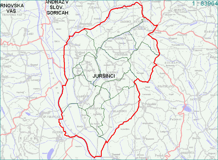 Juršinci - zemljevid