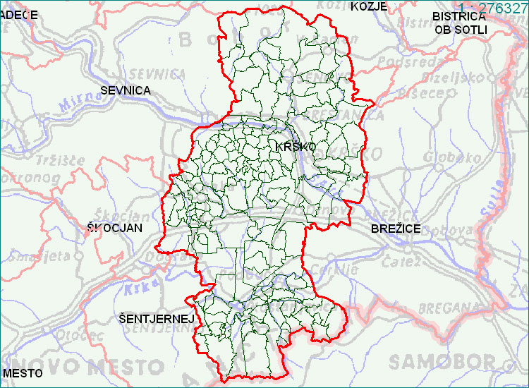 Krško - zemljevid