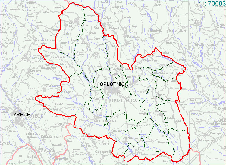 Občina Oplotnica Oplotnica - zemljevid