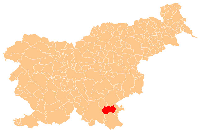Občina Semič Semič - karta