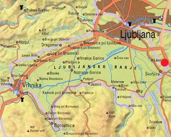 Dvorec Lisičje Ljubljansko barje Lisičje